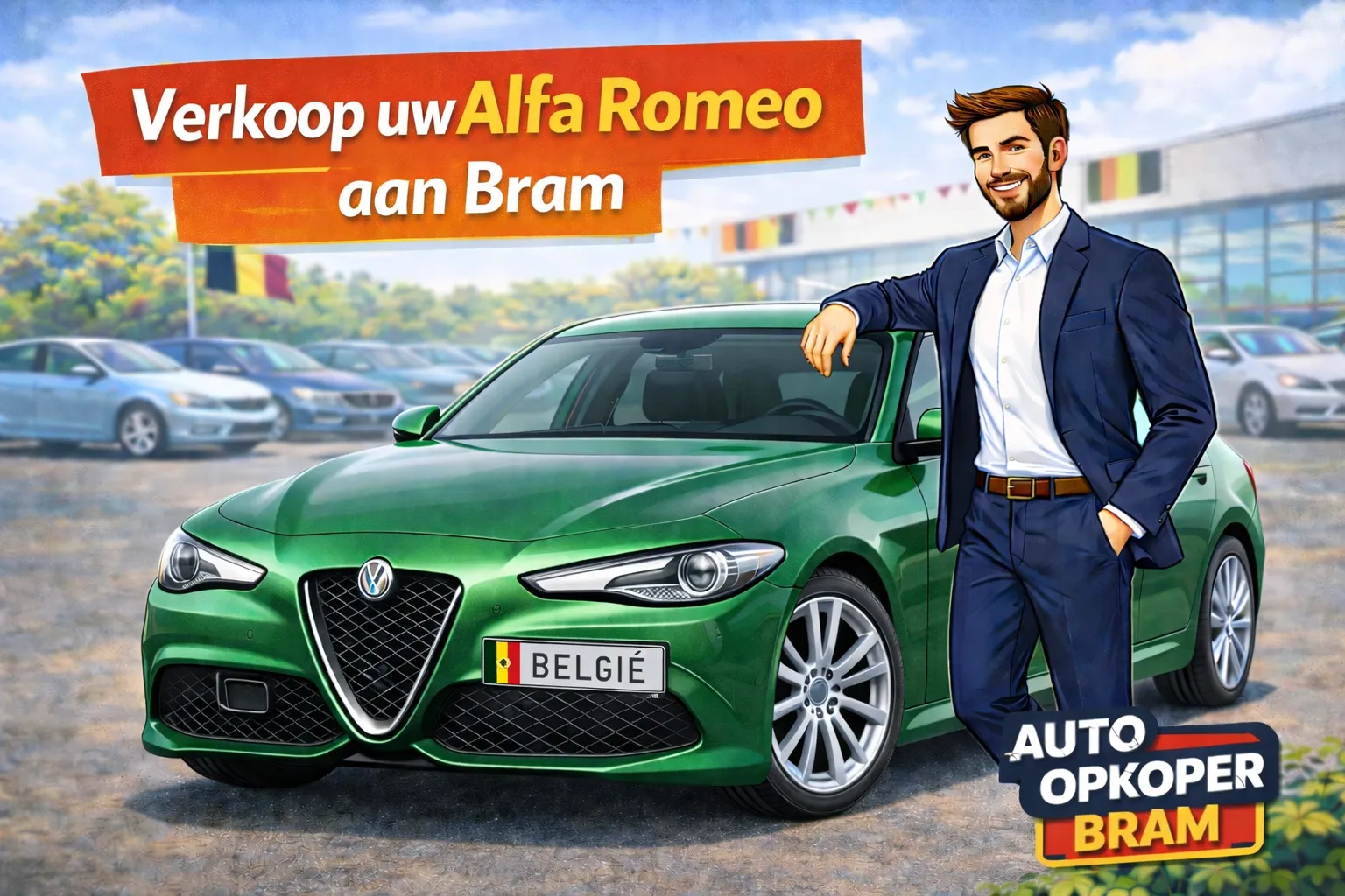 Alfa Romeo verkopen in Belgie aan Auto Opkoper Bram - Giulia, Stelvio, Giulietta, MiTo, 159 en Tonale opkoper, ook bij MultiAir- JTDm- of distributie-issues