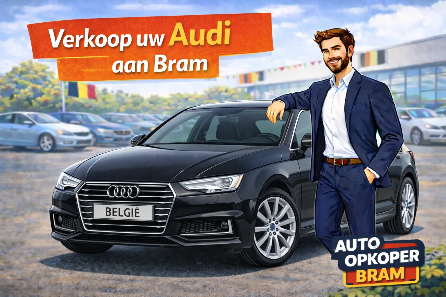 Audi verkopen in Belgie aan Auto Opkoper Bram - A3, A4, A6, Q3, Q5, Q7, RS- en S-modellen en e-tron opkoper, ook met TDI- AdBlue- of S tronic-issues