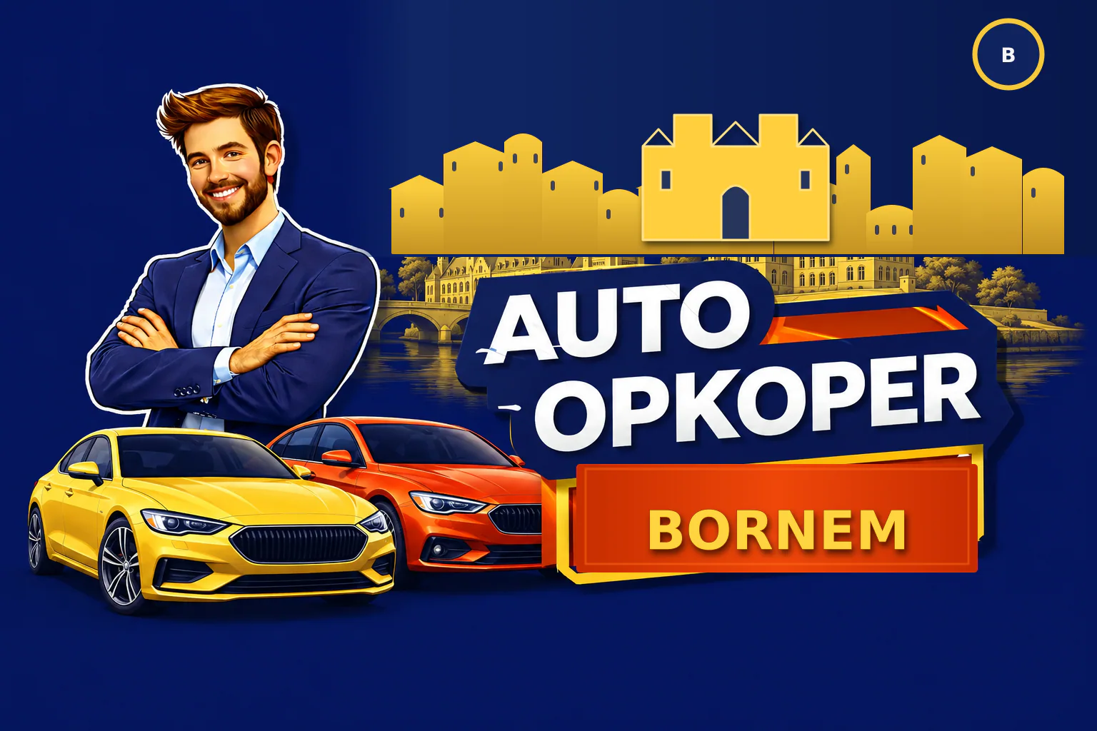 Auto verkopen in Bornem aan Auto Opkoper Bram - lokale opkoper voor diesel, benzine, hybride, elektrische wagens en bestelwagens