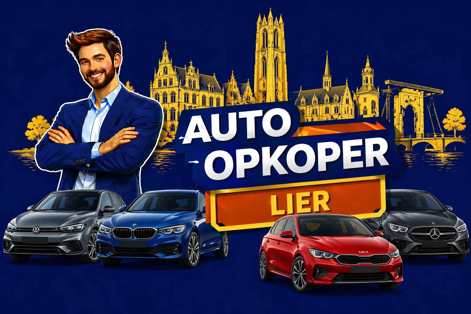 Auto verkopen Lier aan auto opkoper Bram - diesel, benzine, hybride en EV opkoper voor heel Lier en randgemeenten in Antwerpen, sterke export en gratis ophaling