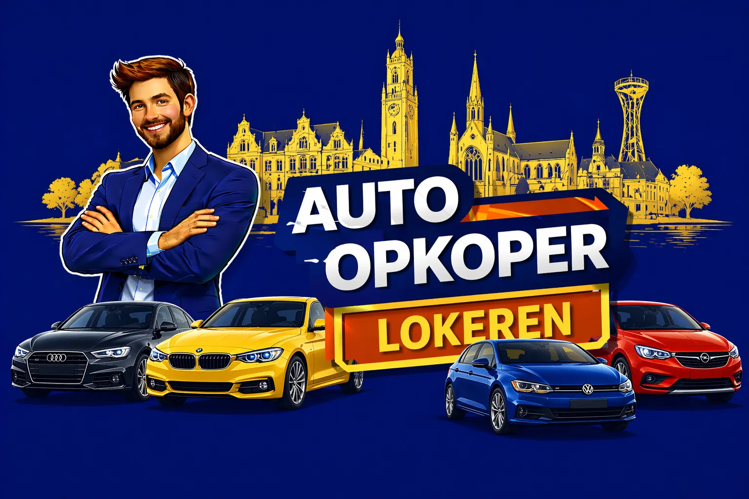 Auto verkopen Lokeren aan auto opkoper Bram - diesel, benzine, hybride en EV opkoper voor heel Lokeren en randgemeenten in Oost-Vlaanderen, sterke export en gratis ophaling