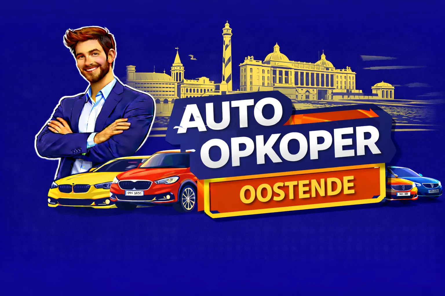 Auto verkopen Oostende aan auto opkoper Bram - diesel, benzine, hybride en EV opkoper voor heel Oostende en randgemeenten in West-Vlaanderen, sterke export en gratis ophaling