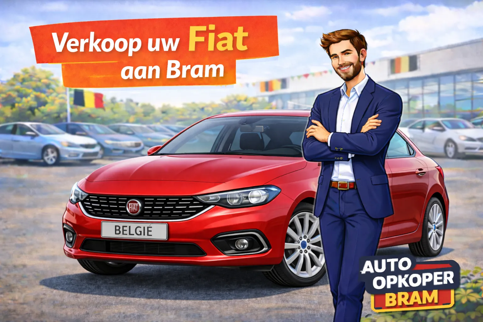 Fiat verkopen in Belgie aan Auto Opkoper Bram - 500, Panda, Punto, Tipo, 500X, 500L, 500e, Doblo en Abarth opkoper, ook bij TwinAir- MultiJet- of Dualogic-issues