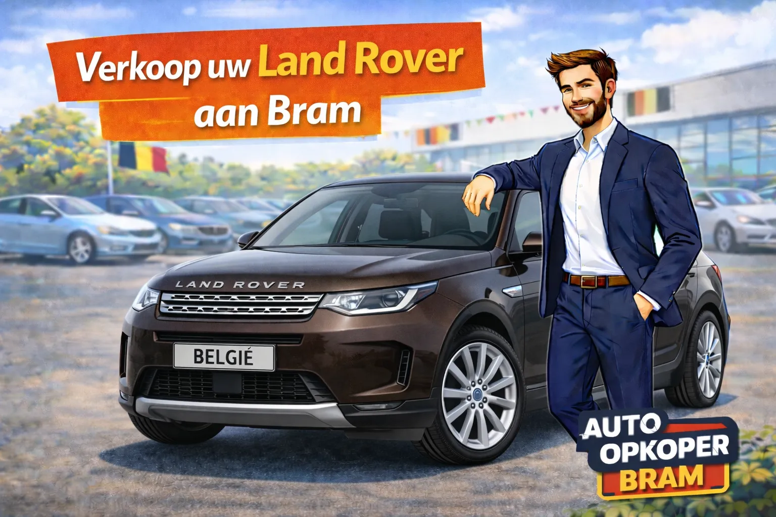 Land Rover verkopen in Belgie aan Auto Opkoper Bram - Defender 90/110/130, Discovery, Range Rover, Sport, Velar, Evoque, Freelander en klassieke Series, ook bij Ingenium- luchtvering- of ZF 8HP-issues