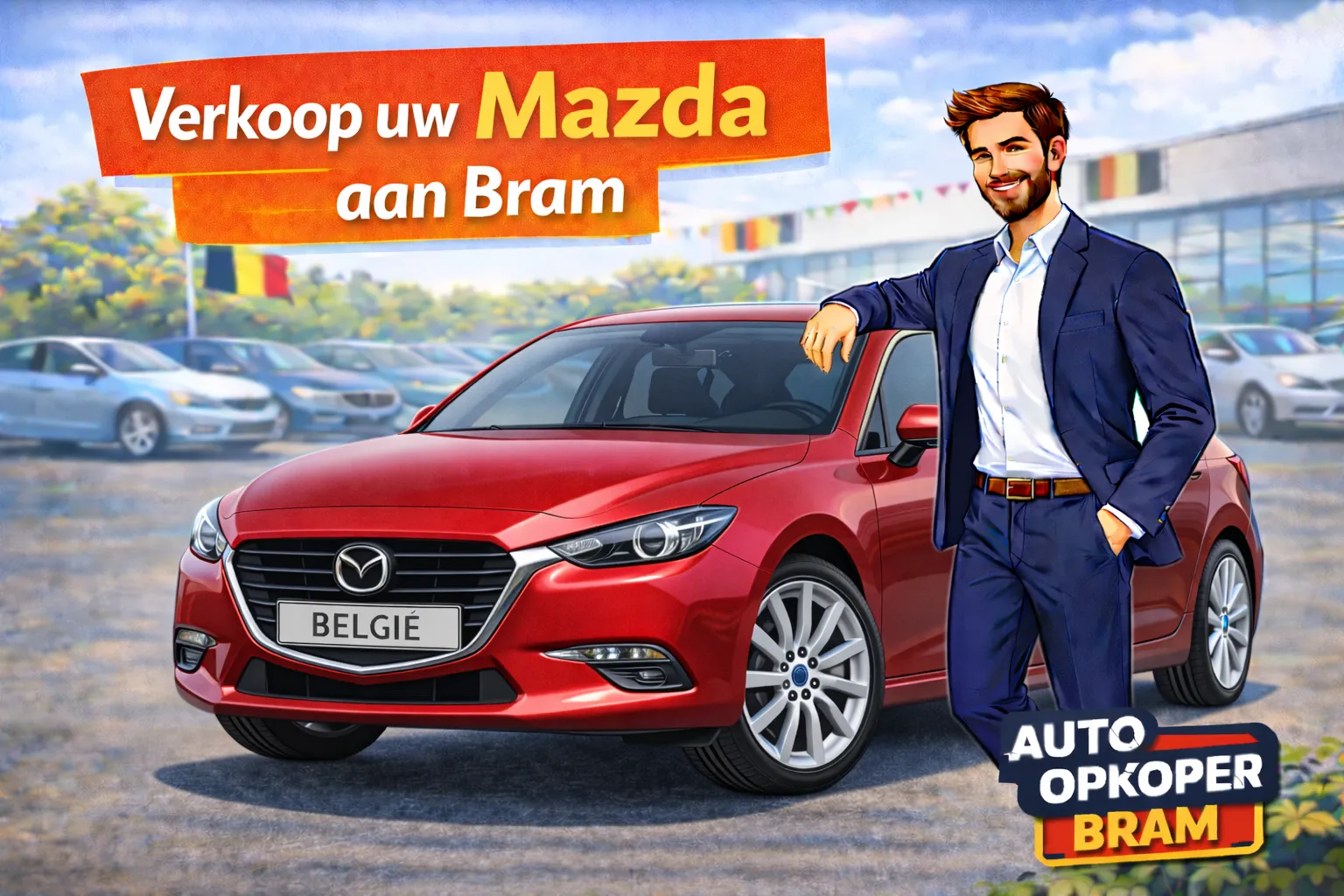 Mazda verkopen in Belgie aan Auto Opkoper Bram - 2, 3, 6, CX-3, CX-30, CX-5, CX-60, MX-5, MX-30, BT-50 en RX-8 opkoper, ook bij SkyActiv-D- EGR- of apex-seal-issues