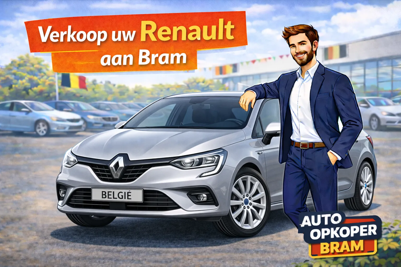Renault verkopen in Belgie aan Auto Opkoper Bram - Clio, Megane, Captur, Scenic, Zoe, Trafic, Master en Alpine A110 opkoper, ook met dCi-issue of CVT-shudder