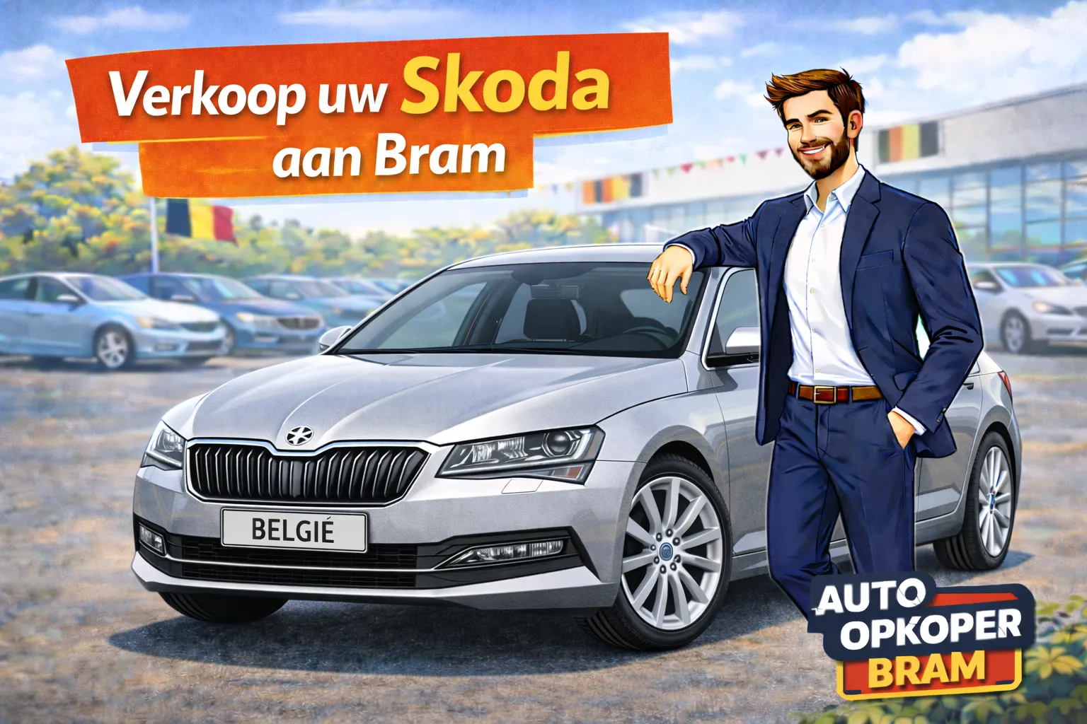 Skoda verkopen in Belgie aan Auto Opkoper Bram - Octavia, Superb iV, Karoq, Kodiaq RS, Fabia en Enyaq iV opkoper, ook met EA189 dieselgate of DSG DQ200 mechatronica