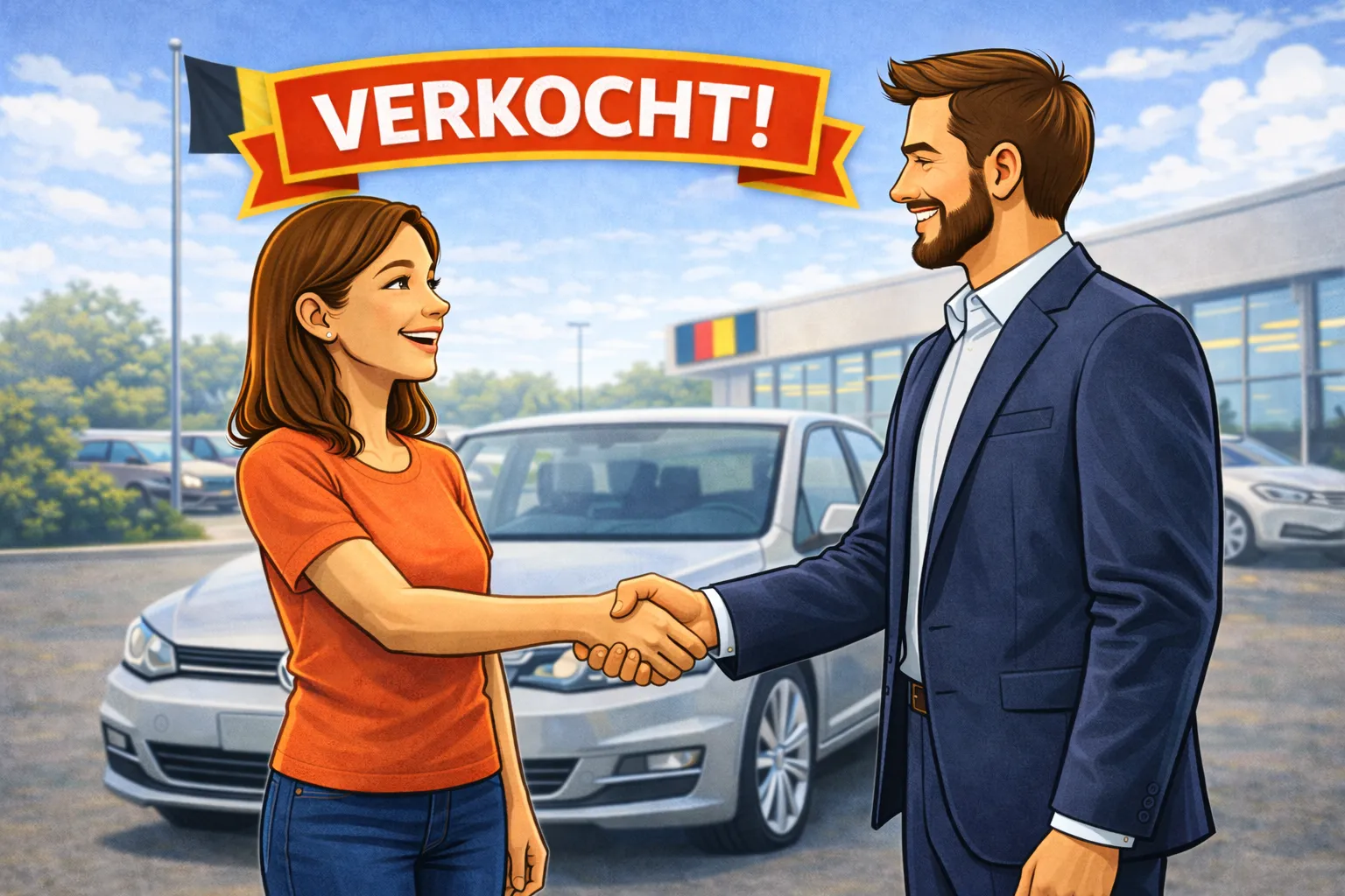 Stap 3 - Auto succesvol verkocht aan Auto Opkoper Bram met gratis ophaling in heel België, directe betaling en automatische DIV-schrapping